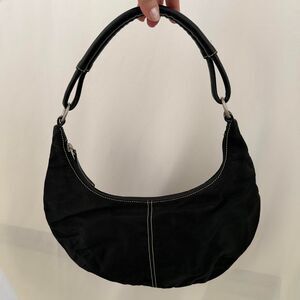 Old Navy VTG 2003 Y2K Crescent Handbag Purse Minimalist Indie Whimsygoth Hobo